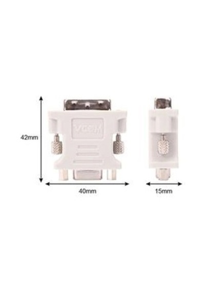 Vcom Ca301 Dvi 24+5 Erkek To Vga Dişi Dönüştürücü Kdo