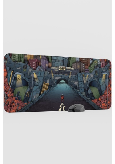 Akira Anime V3 - 90x40 Xxl Gaming Kauçuk Kaymaz Taban Mouse Pad Fare Altlığı