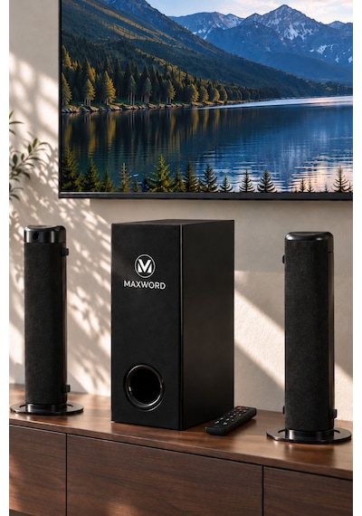 Maxword SLC-275 Bluetooth 5.3 Ayrılabilir Soundbar Subwooferlı TV Ses Sistemi HDMI ARC Optik AUX USB