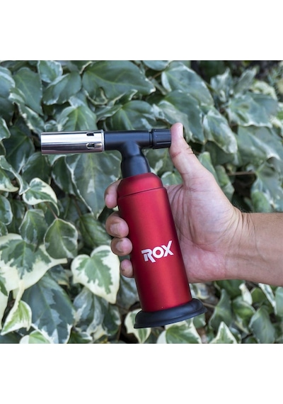 Rox Bs-850 Iki Alev Çıkışlı Bütan Gaz Torch Pürmüz Kırmızı