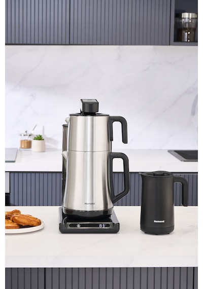 Homend Smart Royaltea Plus 1781H 2In 1 Inox Wifi Otomatik Çay Ve Türk Kahve Makinesi