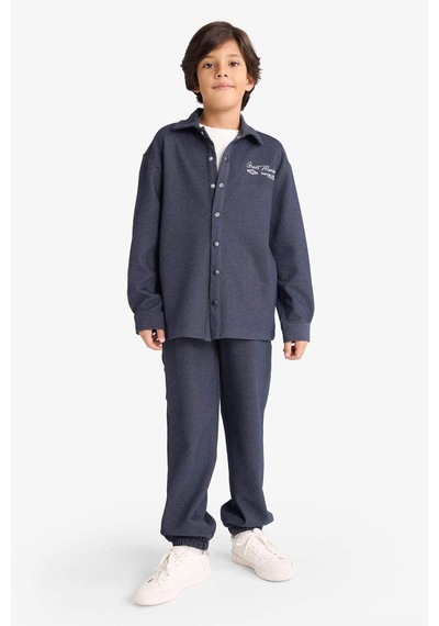 Defacto Erkek Çocuk Oversize Geniş Kalıp Beli Lastikli Eşofman Altı G3274a825wnnv146 Lacivert-nv146