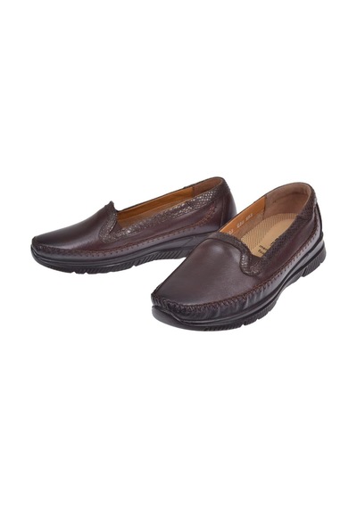 Forelli Hakiki Deri Comfort Kadın Ayakkabı For-29423 Kahve Kahve