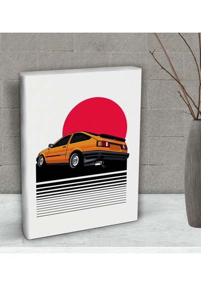 Bk Gift Klasik Araç Tasarımlı Dekoratif Mini Kanvas Tablo 15X20Cm (506660933)