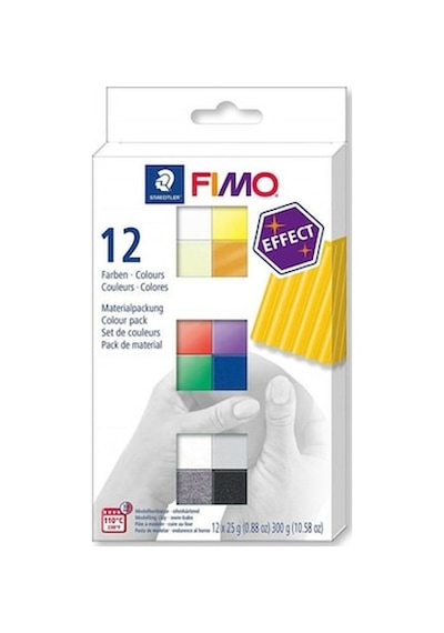 Staedtler Fimo Effect Polimer Kil Seti 12 Renk