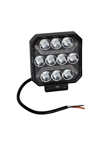 Carub 12-24v Çalışma Lambası Kare 10 Led 27w 3 Fonksiyonlu 110x110x37mm Br3010581
