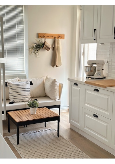 Limni Home Mini Multilounge Bahçe Balkon Mobilyası Şezlong Krem