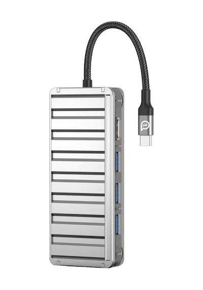 Piili Type-c 6 Portlu Dönüştürücü Adaptör Gri