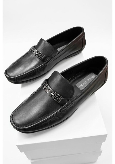 Pierre Cardin 90237 Rahat Esnek Hakiki Deri Erkek Loafer Ayakkabı Siyah