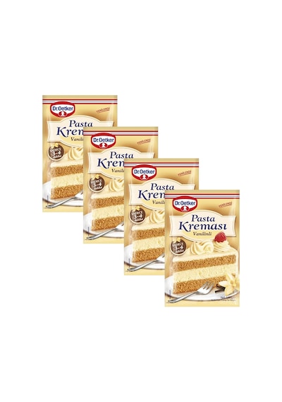 Dr. Oetker Pasta Kreması 130 Gr Vanilinli X 4 Adet