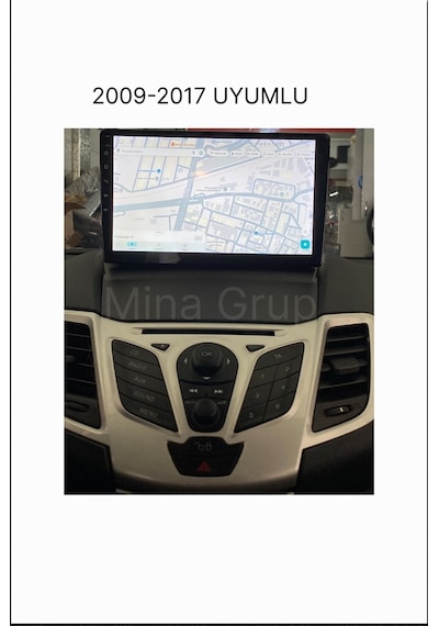 Snp Serisi Ford Fiesta Uyumlu 9" 4-64 Gb Multimedya Android Teyp 2009-2017 Dıştan Geçme Tablet Çerçeveli 9"