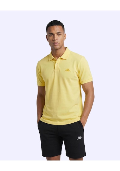Kappa Fausto Erkek Sarı Regular Polo Yaka Tişört
