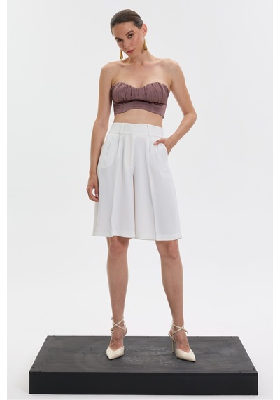 Rebellion Phontom Cut Pants Beyaz