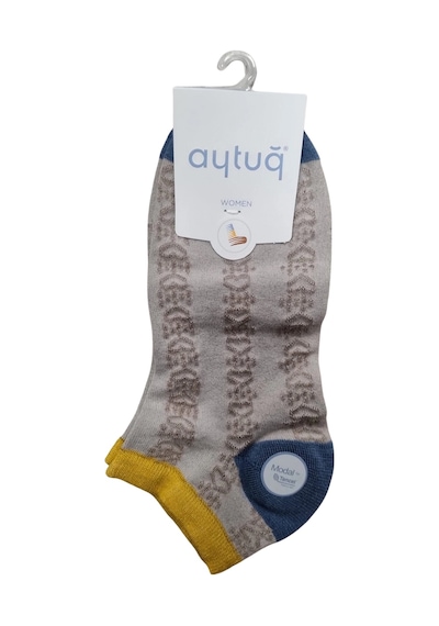 Angbutik Aytuğ 33278 Kadın Modal Patik Çorap Çok Renkli