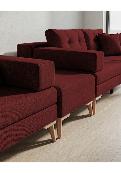 Zeri Modüler Koltuk & Kanepe - Bordo - 173 Bordo