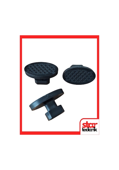 Pdr Boyasız Göçük Düzeltme Plastiği Köşe Elips Düz Çap 40x24mm - D. N6 - Siyah