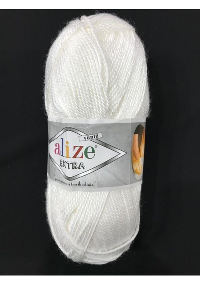Extra El Örgü Ipi- 55 Beyaz