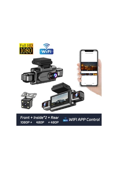 4 Kamera + 360 Görüş + Wifi + Gece Görüşü + Park Kiti Hediye