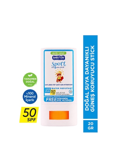 Suya Dayanıklı Doğal Güneş Stick Spf 50