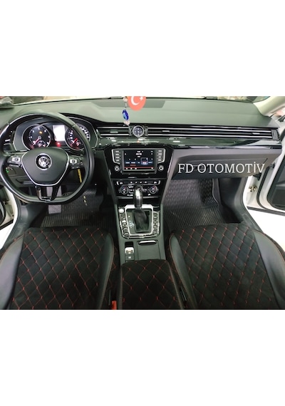 Volkswagen Passat B8 Parlak Siyah  Piano Black Full Set Trim Torpido Konsol Kaplama