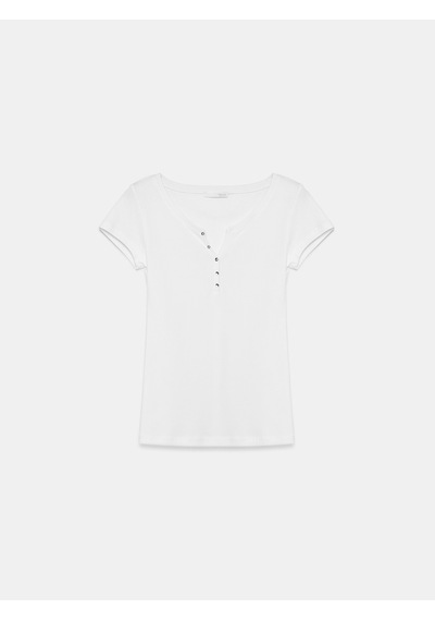 Dilvin 32688 %100 Pamuk Basic T-shirt-beyaz