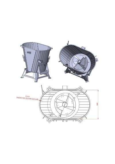 Belotti Karmator Elektrikli Yem Karma Makinesi 220 Volt-1 M³