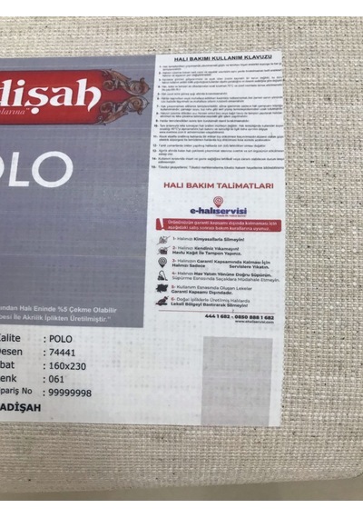 Padişah Halı Polo 74441 061 Serisi Akrilik Salon Oturma Yatak Odası Halısı Bej