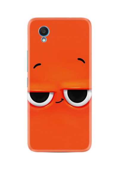 Alcatel 1 2022 Kılıf Resimli Desenli Silikon Platinium Series Orange 1830