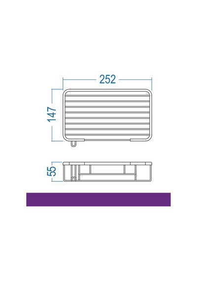 Plaza 25x15 Şampuanlık-1 Kat - Krom A.595