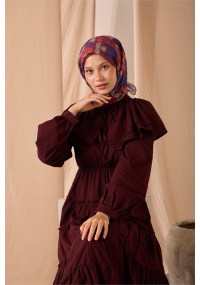Silk Home Soft Eşarp 73096-05 Bordo, Saks, Gri, Pembe