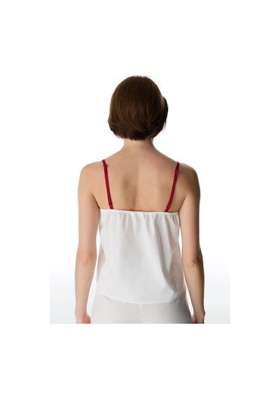 Penti Kırık Beyaz Magnifique Pamuklu Atlet Pijama Üstü