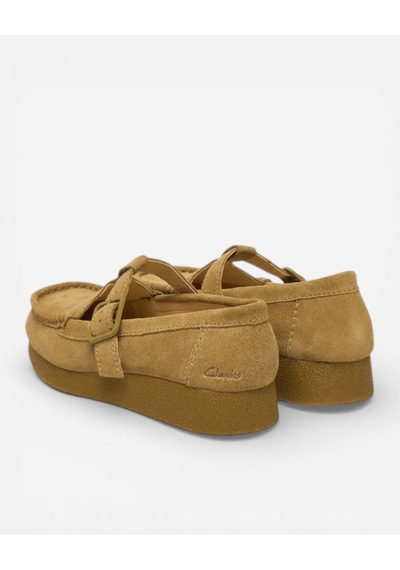 Clarks Wallabeeevobar Dark Sand Suede Kadın Bej Günlük Ayakkabı 26183152
