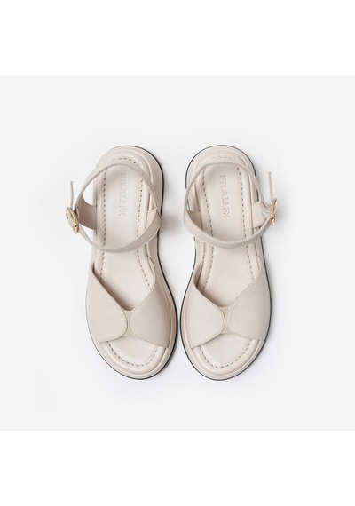 Burro Sandalet Kadın 04m2 Frau Wıth Ankle Strap Beyaz
