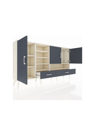 Arges Konsol 8 Raflı 2 Çekmeceli 3 Kapaklı 176x30x99 Aytaşı-antrasit Antrasıt - Aytası Arges Konsol 8 Raflı 2 Çekmeceli 3 Kapaklı 176x30x99 Aytaşı-antrasit Antrasıt - Aytası