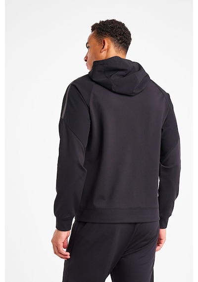 Lescon 25ntes001117 Erkek Fermuarlı Kapşonlu Sweatshirt Siyah