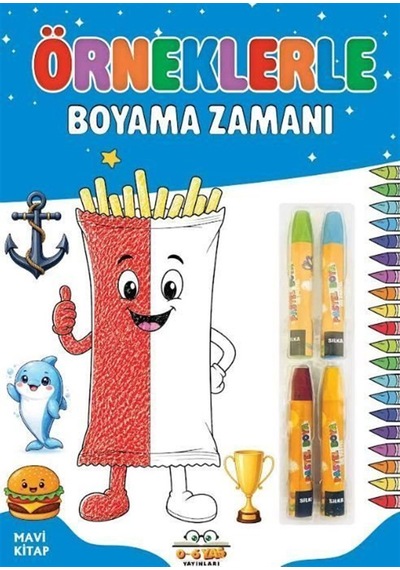 Örneklerle Boyama Zamanı - Mavi Kitap / Kolektif