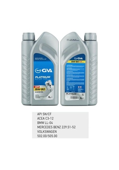 Gva 5W-30 Platinum Partiküllü DPF Tam Sentetik Motor Yağı