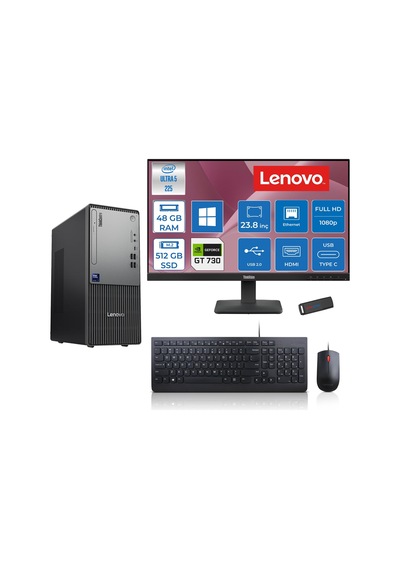 Lenovo ThinkCentre Neo 50T Gen 6 13BD007UTR2425H17 Ultra 5 225 48 GB 512 GB SSD GT730 23.8" W11H Masaüstü Bilgisayar + USB Bellek Lenovo ThinkCentre Neo 50T Gen 6 13BD007UTR2425H17 Ultra 5 225 48 GB 512 GB SSD GT730 23.8" W11H Masaüstü Bilgisayar + USB Bellek