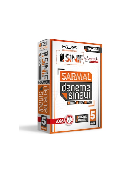 2026 11.Sınıf KDS SAYISAL SARMAL Deneme Paketi 5li Türkiye Geneli D.Çözümlü Asimetrik Yayınları