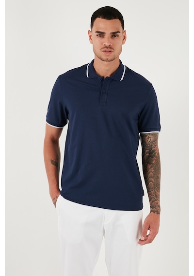 Buratti Pamuklu Regular Fit Erkek Polo Yaka T Shirt 5902063 Indigo