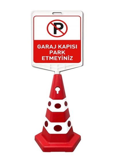 Garaj Kapısı Park Etmeyiniz Ultra Kedi Gözlü Trafik Koni Seti Trafik Dubası