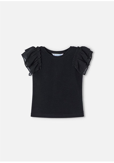 Kız Çocuk Tshirt 3013 4/10 Yaş Siyah
