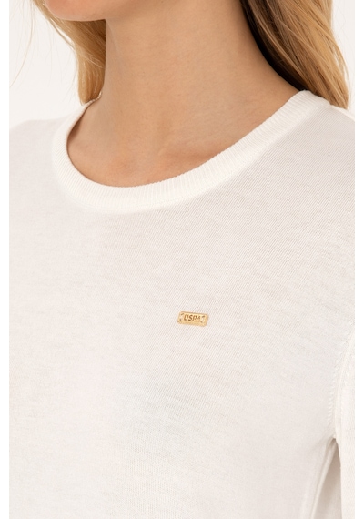 U.s. Polo Assn. Kadın Ekru Kazak /triko 50315449-vr019 Ecru
