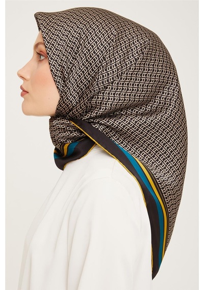 Armine Twill İpek Eşarp 23ka9026 57 Mavi
