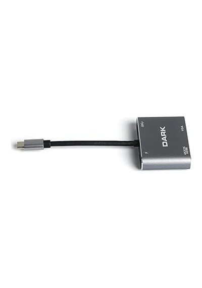 4in1 Usb C To Hdmı/vga + Usb3.0 + Pd Dönüştürücü Dk-ac-u31xhdv