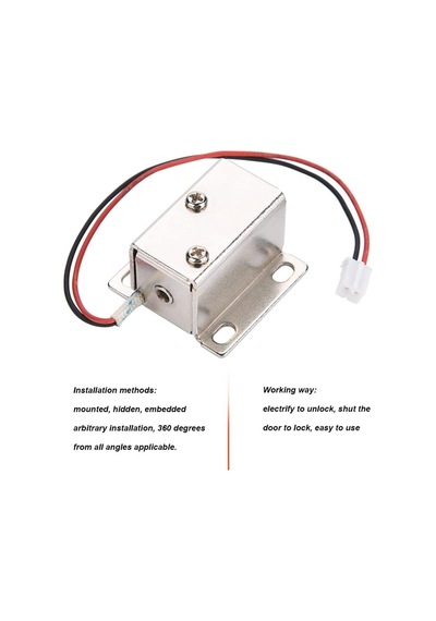 Elektronik Dolap Kapısı Kilidi İçin 12V Dc Solenoit Elektromıknat N11.2247
