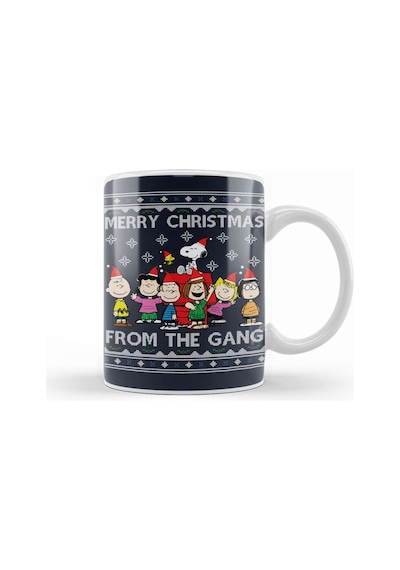 Merry Christmas From The Peanuts Gang Kupa Bardak Porselen Karışık