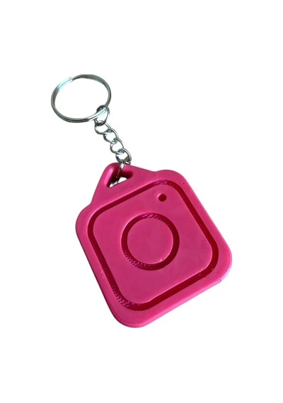 Nfc Anahtarlık - İnstagram Anahtarlık Pembe Model 2 3,5 Cm
