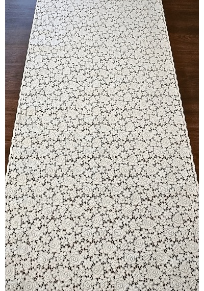 Pvc Dantel Raf -dolap -çekmece -masa - Sehpa -örtüsü - 50 Cm X 3 Metre-desen4 Beyaz