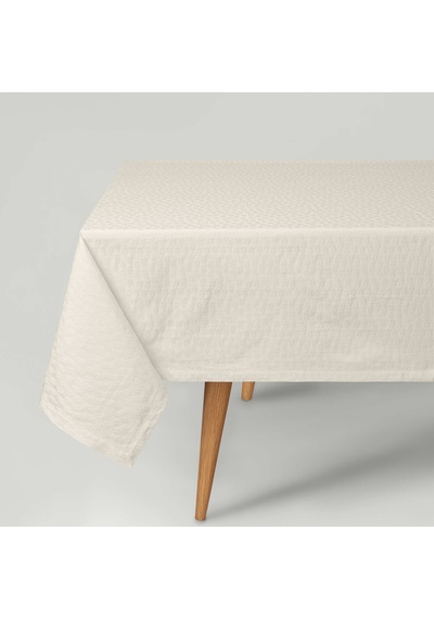 Linens Motion 150x300 Cm Masa Örtüsü Ekru